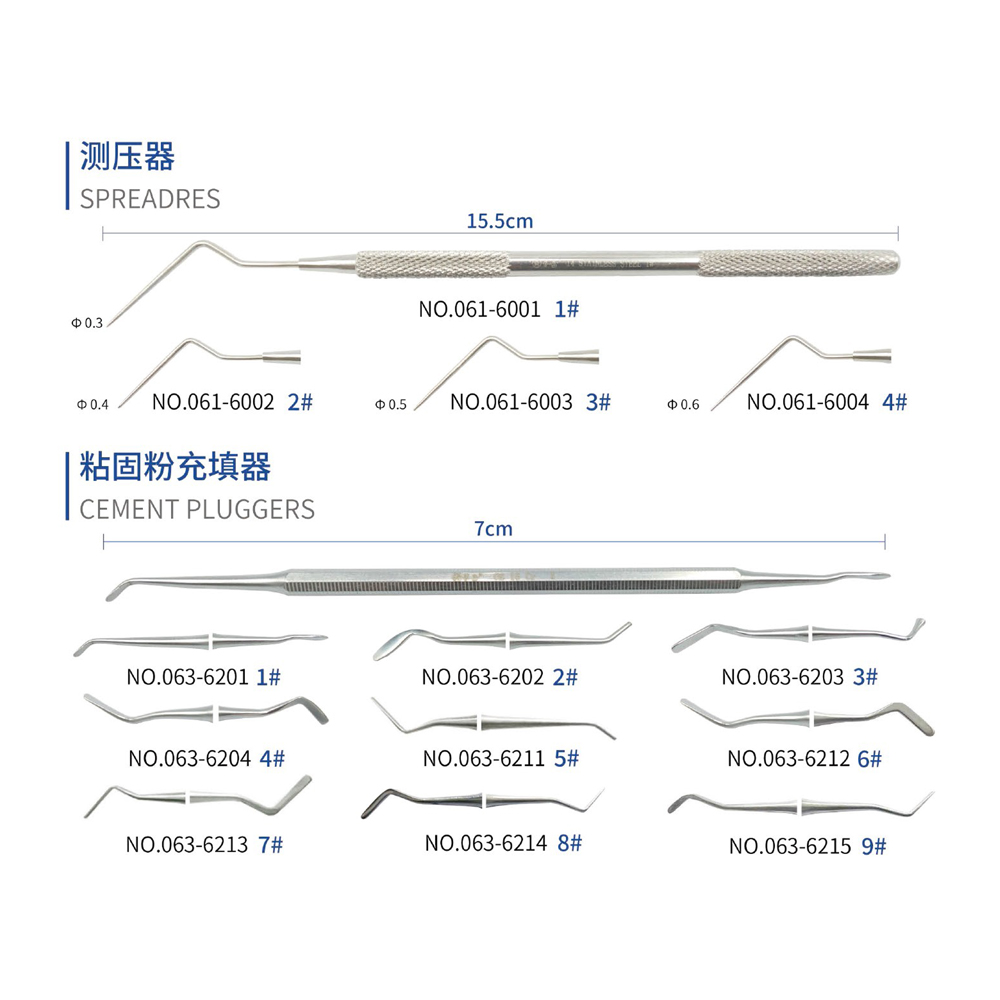 Spreadres & Cement pluggers, Dental Instrument